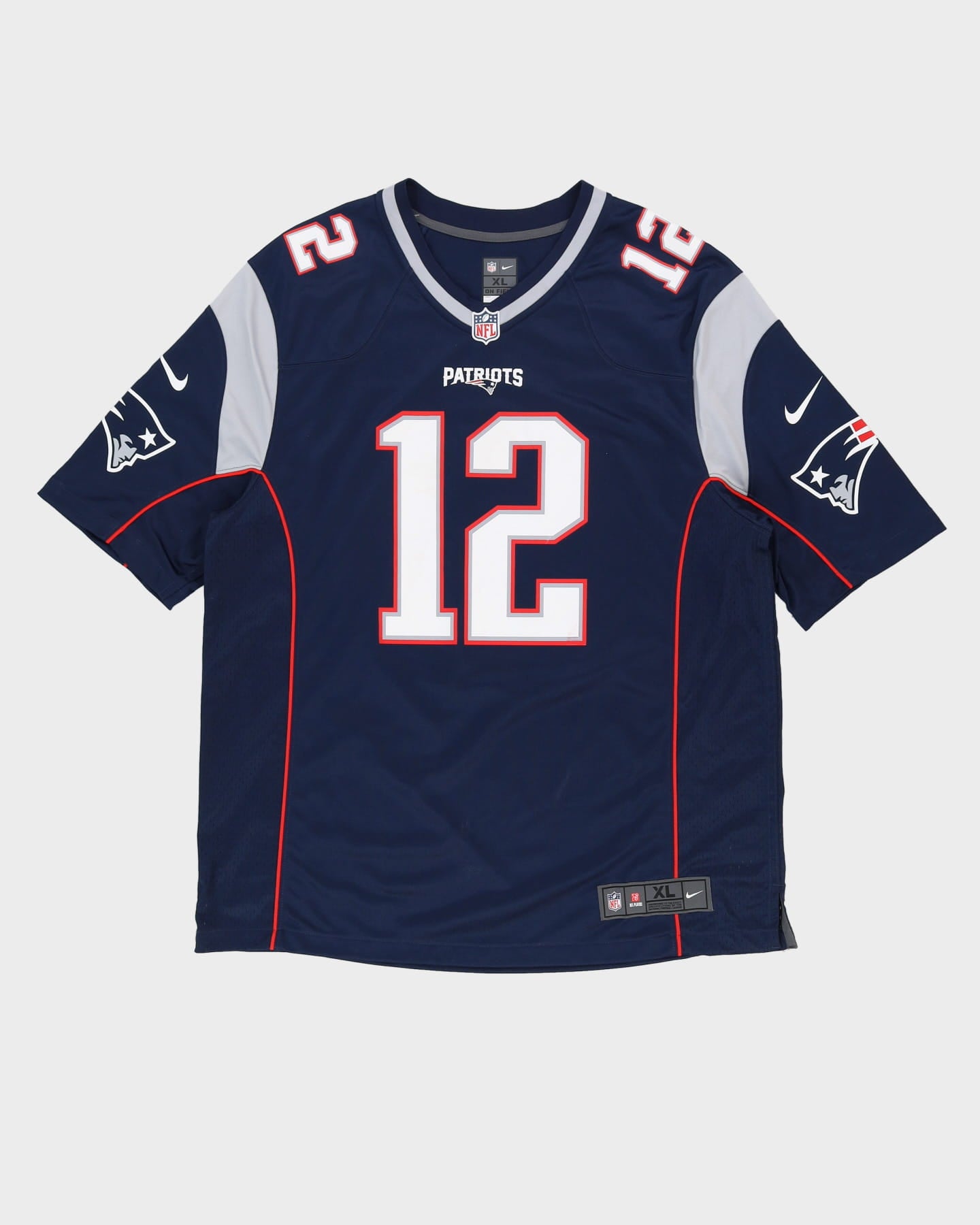 Tom Brady #12 New England Patriots Navy Nike NFL Jersey - XL