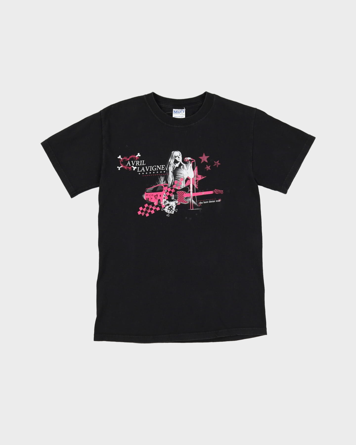 Avril Lavigne The Best Damn Tour Black Graphic Band T Shirt - S