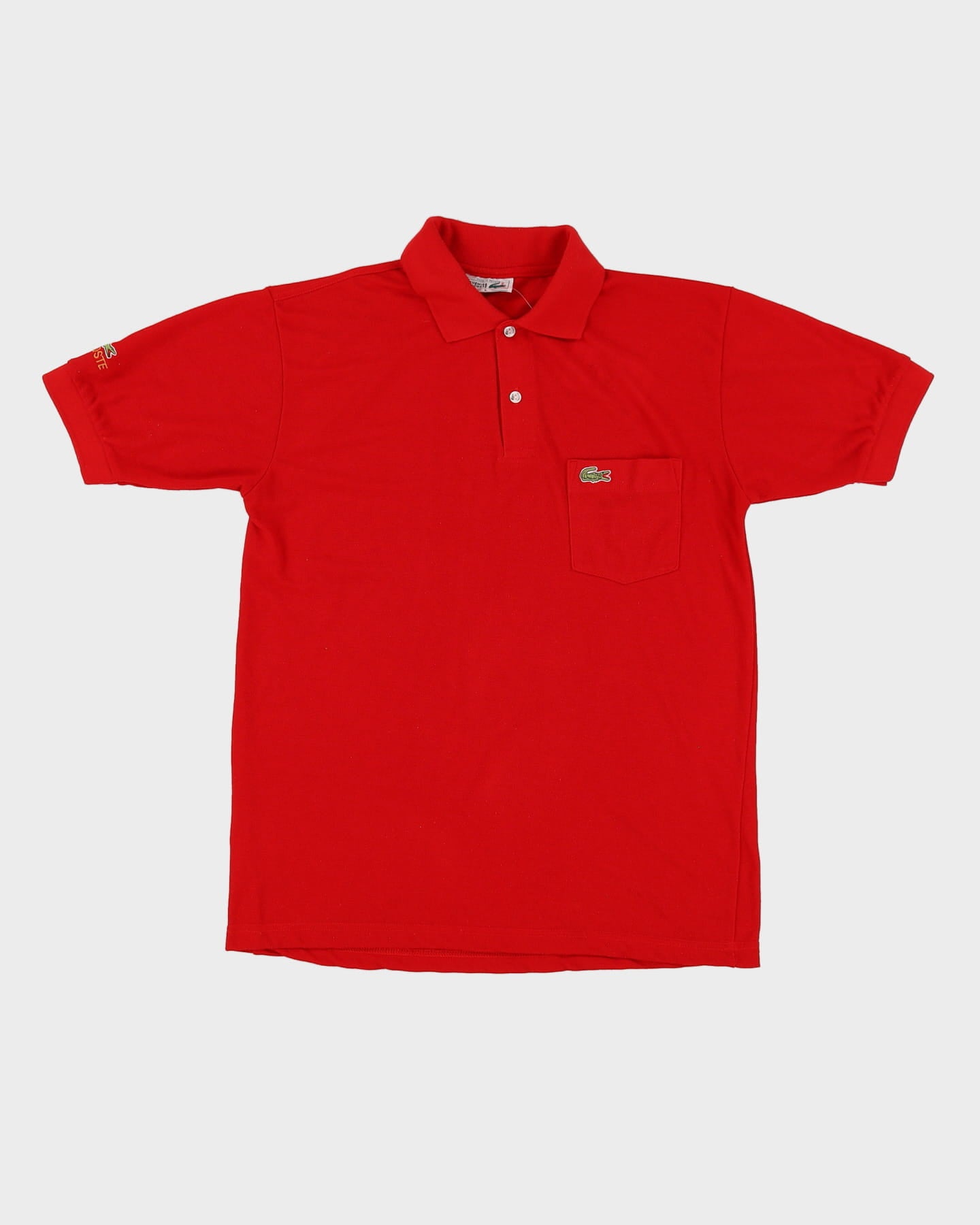 80s Lacoste Red Polo Shirt - S / M