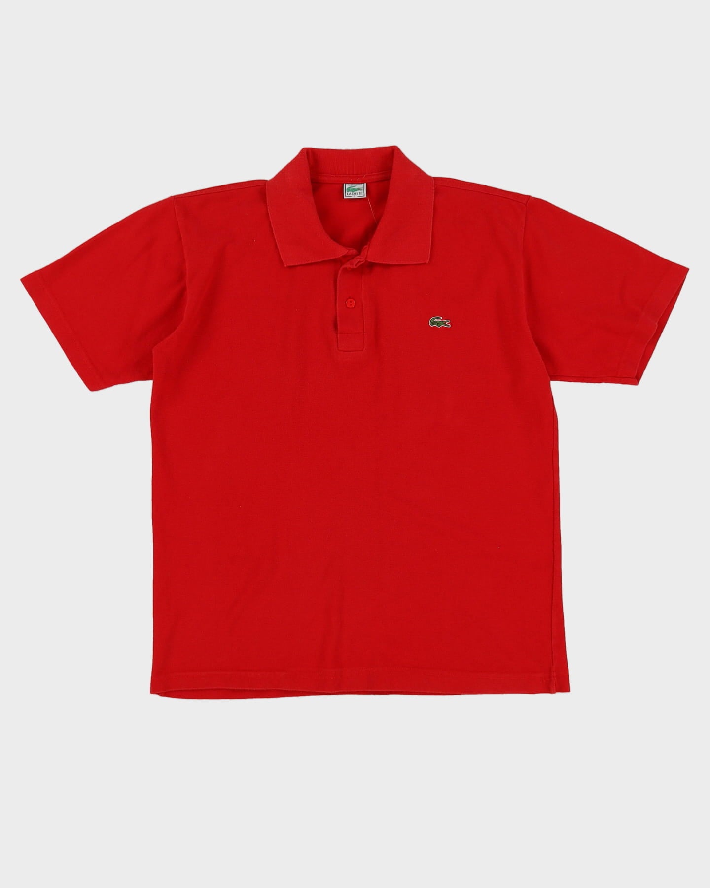 Vintage 80s Lacoste Red Polo Shirt - L