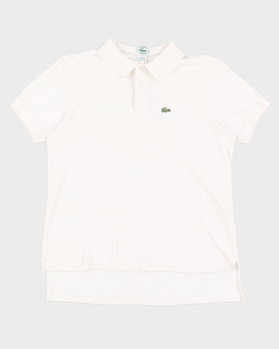 Vintage 80s Izod Lacoste White Polo Shirt - M