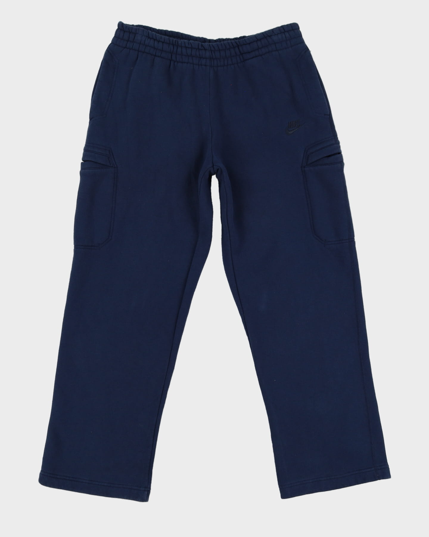00s Nike Navy Cargo Style Tracksuit Bottoms - M
