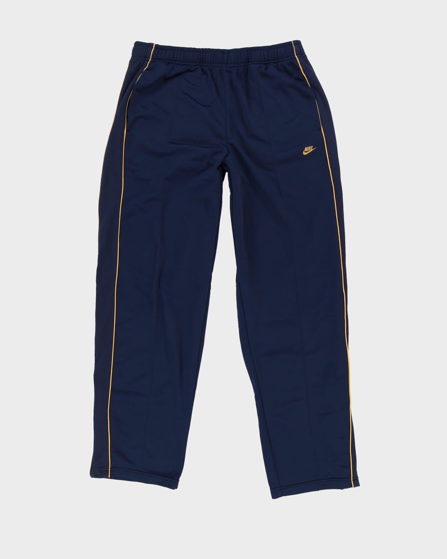 00s Nike Navy / Yellow Tracksuit Bottoms - XL