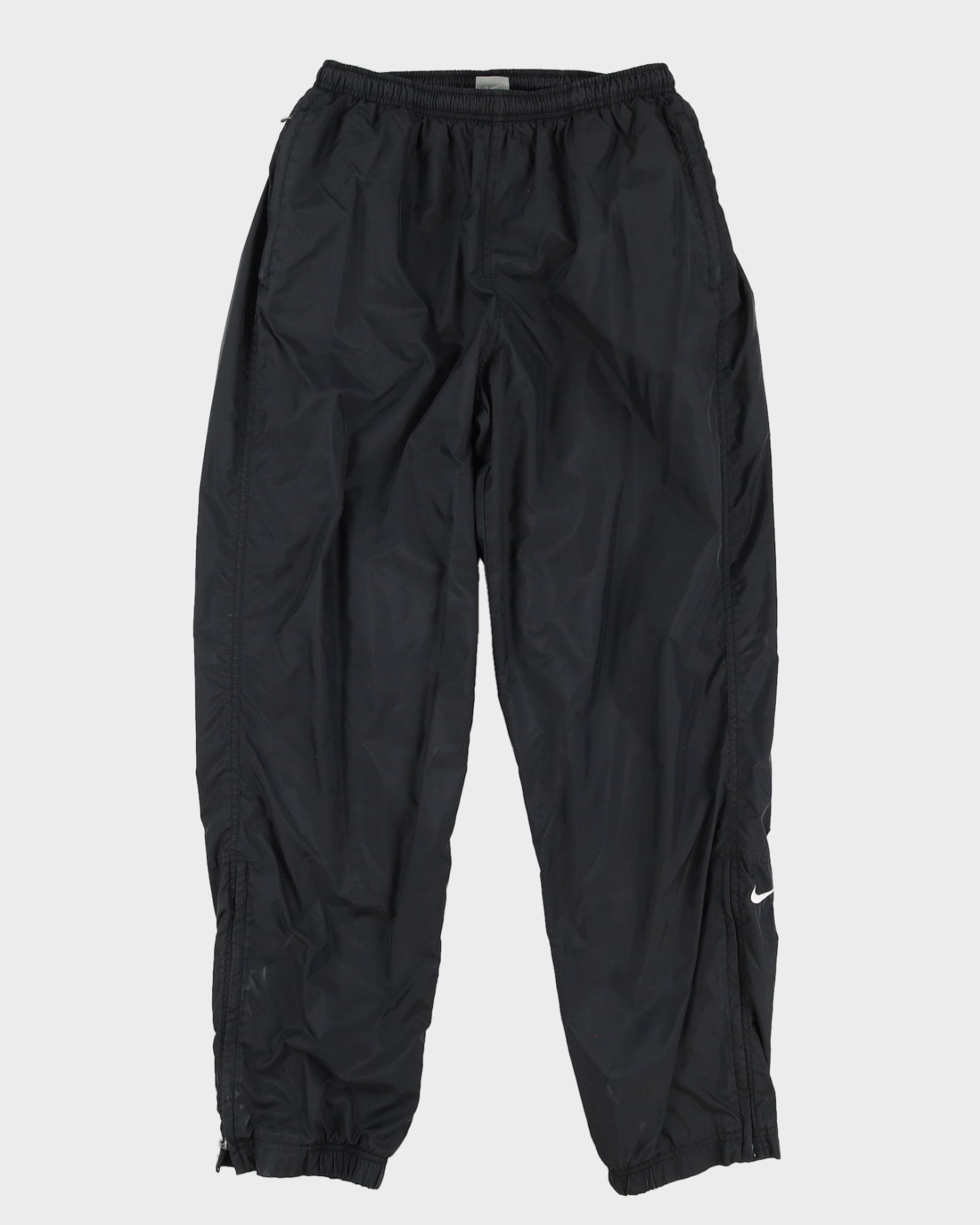 00s Y2K Nike Black Track Bottoms - W32 L33