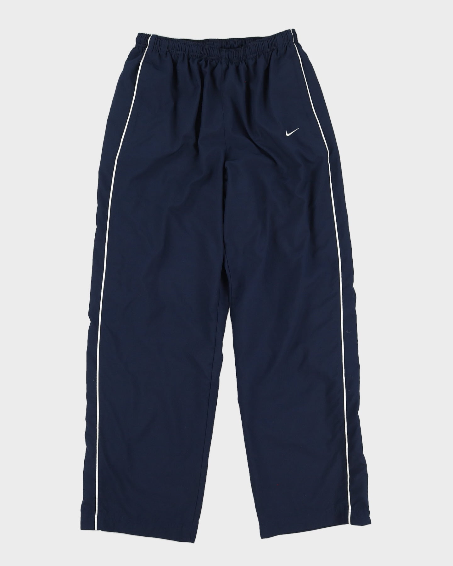 00s Y2K Nike Blue Navy Track Bottoms - W32 L31