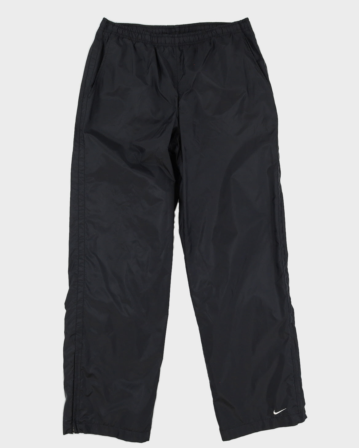 00s Y2K Nike Black Track Bottoms - W34 L32