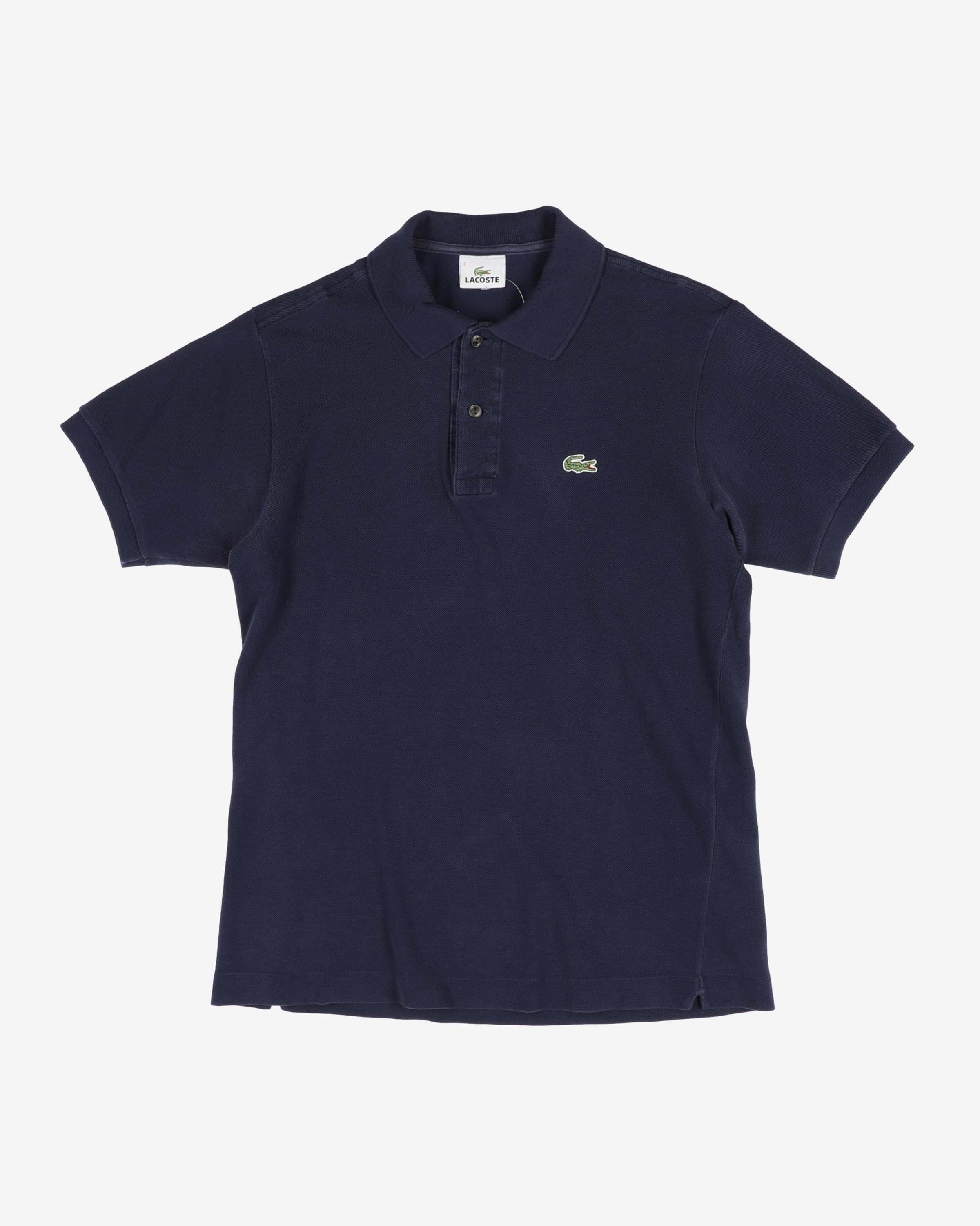 Navy Lacoste Classic Fit Logo Polo Shirt - S