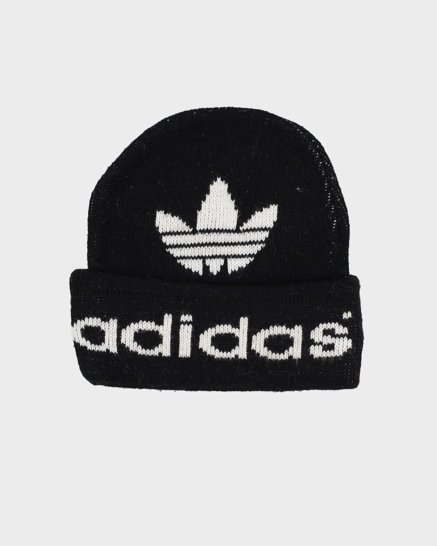 Vintage 90s Adidas Black / White Beanie