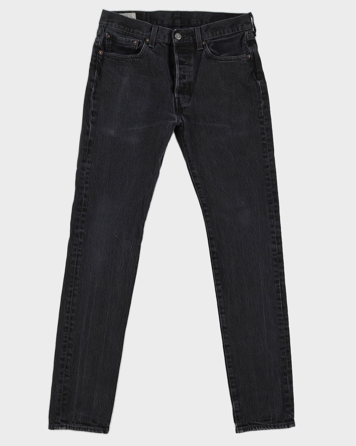 Levi's Washed Black Denim 501 Jeans - W32 L34