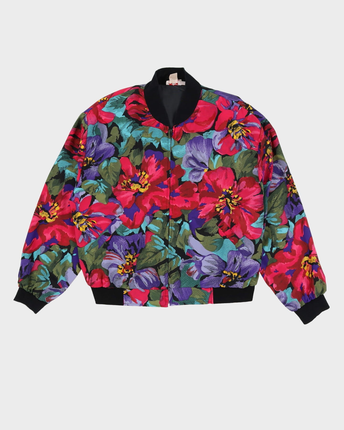 Y2K Floral Coach Style Jacket - L