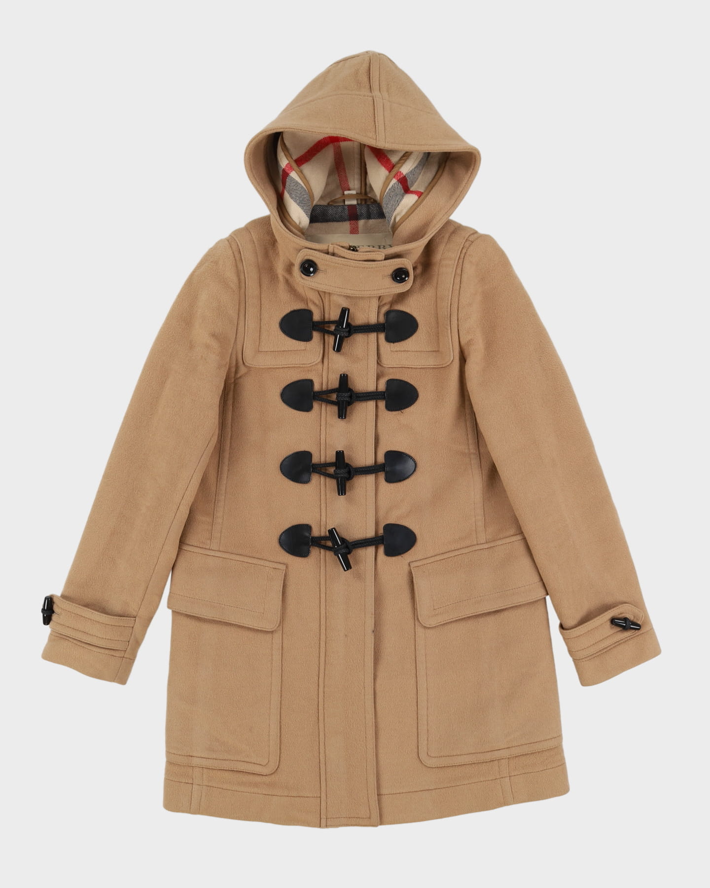 Burberry Brit Beige Wool Duffel Coat - XXS