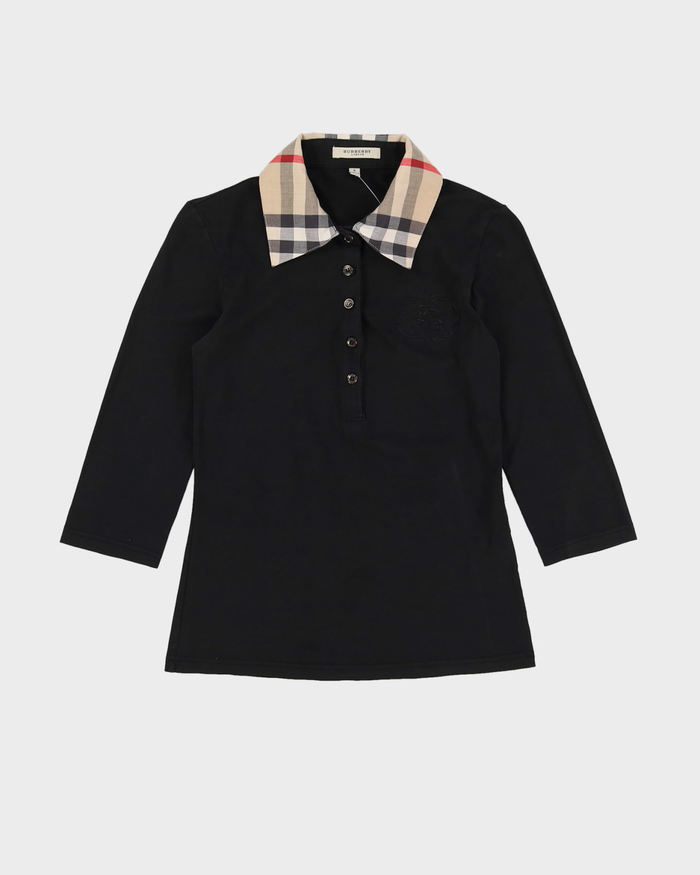 Burberry London Black Cotton Jersey Top - XS