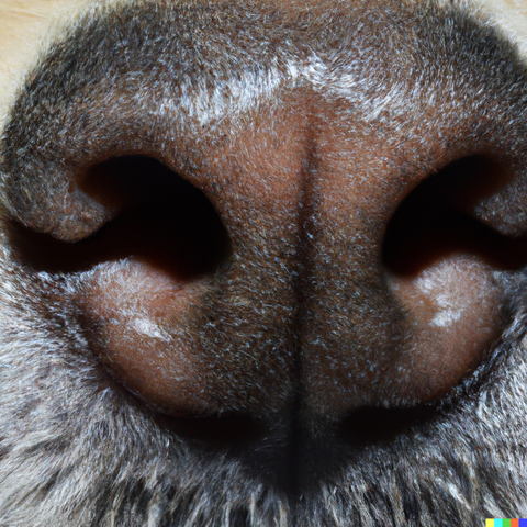 A dog's nose