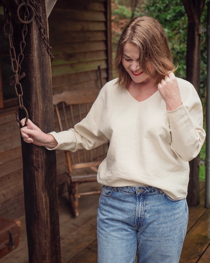 organic linen blouse