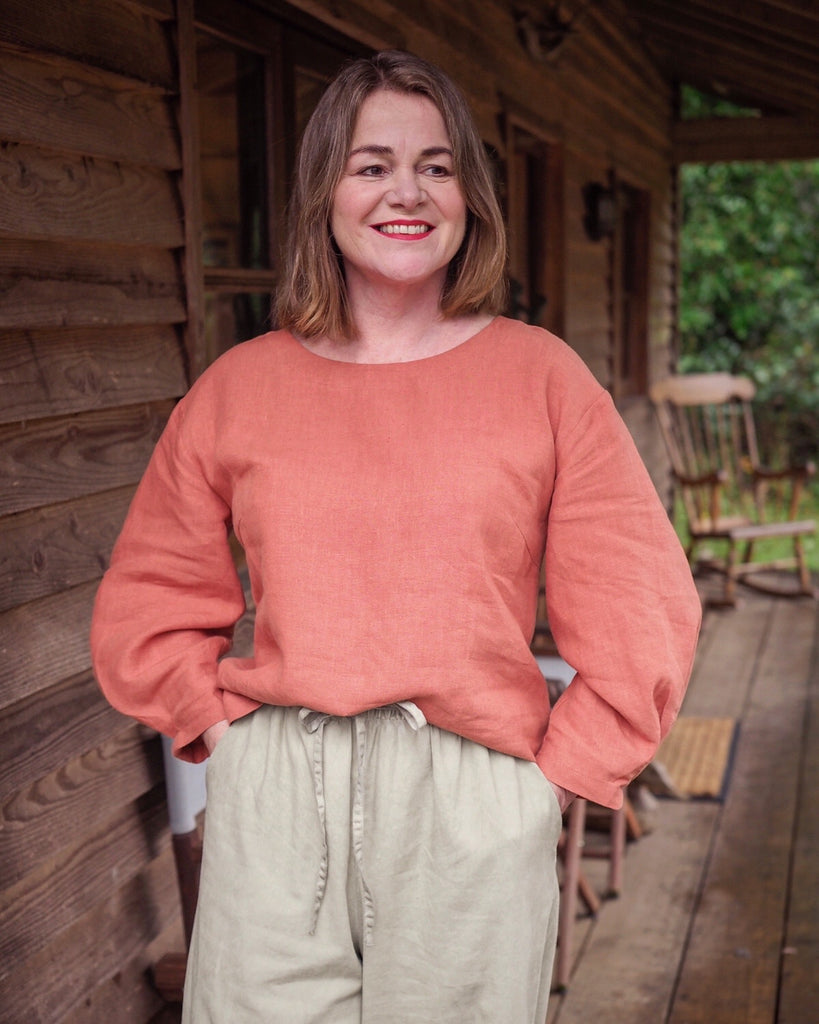 organic linen blouse