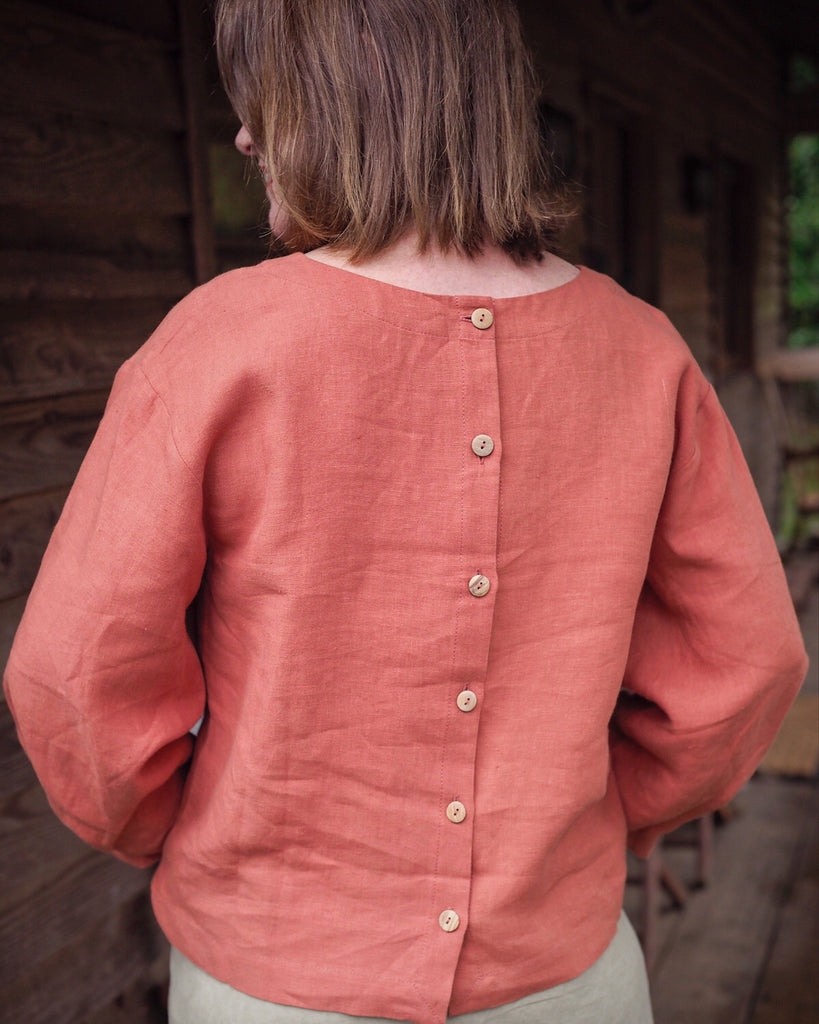 organic linen blouse