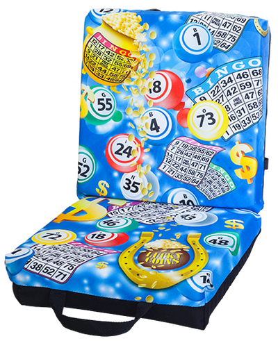 .com : Double Folding Bingo Seat Cushion w/Cushion Back