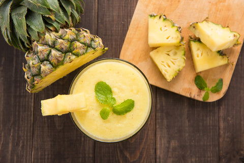 A delicious pineapple and mint smoothie, with all the benefits from sea moss. Choose your favourite sea moss smoothie recipe.