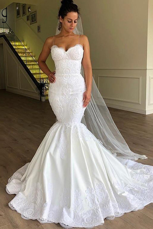 strapless mermaid wedding dresses with diamonds