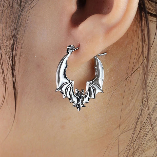 Women's Nightclub Gothic Punk Skull Ear Cuff Earrings
