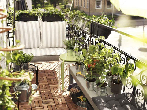 Se sentir bien chez soi avec un jardin sur le balcon