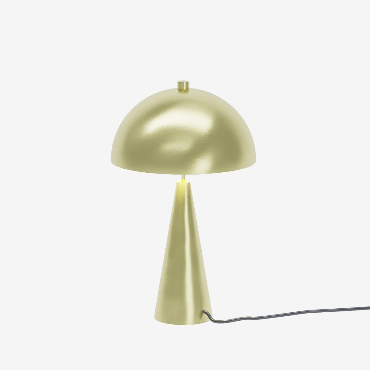 lampe champignon à poser en métal doré monet