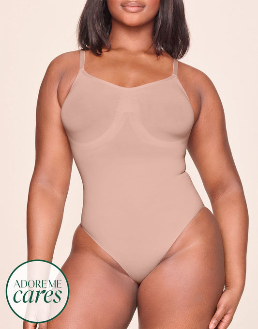 Braelynn Black Plus High Compression Underbust Bodysuit