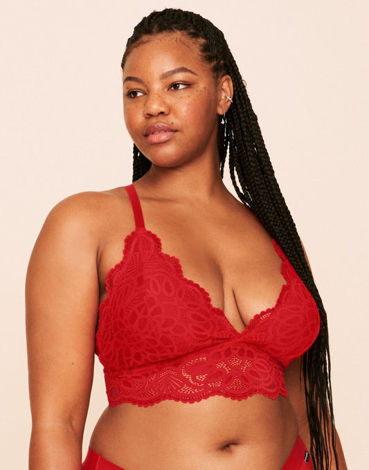 Rylan Halter Bralette Unlined Bralette Flame Scarlet