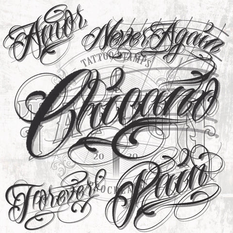 Are all tattoo fonts called Chicano You dont know anything about flower  fonts  Tattoo Kits Tattoo machines Tattoo supplies丨Wormhole Tattoo  Supply