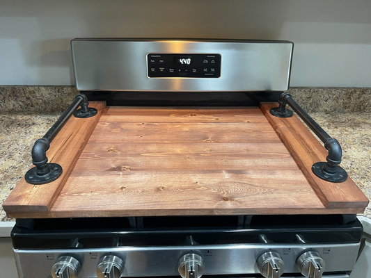 Wooden Stovetop Cover With Built in Handles Noodle Board, Stovetop Cover  With Handles, Electric Stove Cover 