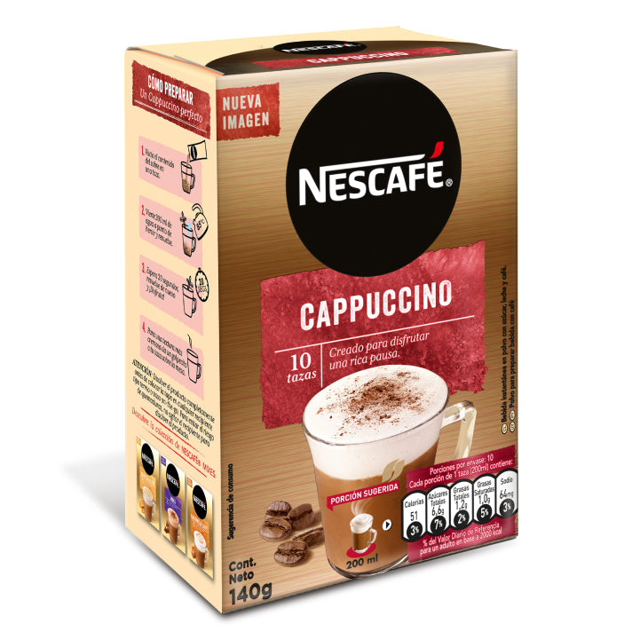 NESCAFÉ Cappuccino Clásico - 10 sobres – Shop Nestlé Uruguay