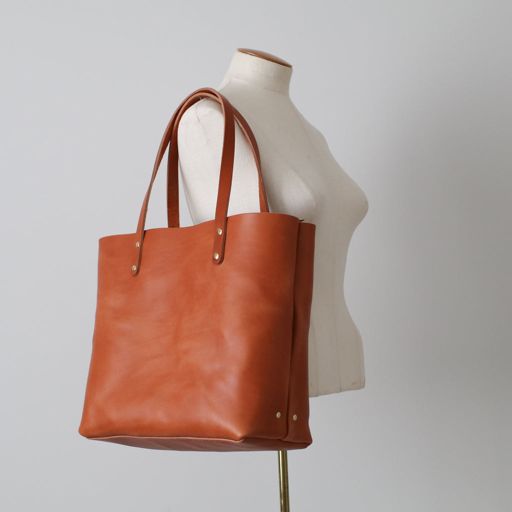 The Scout Classic Leather Tote - British Tan | Maycomb Mercantile