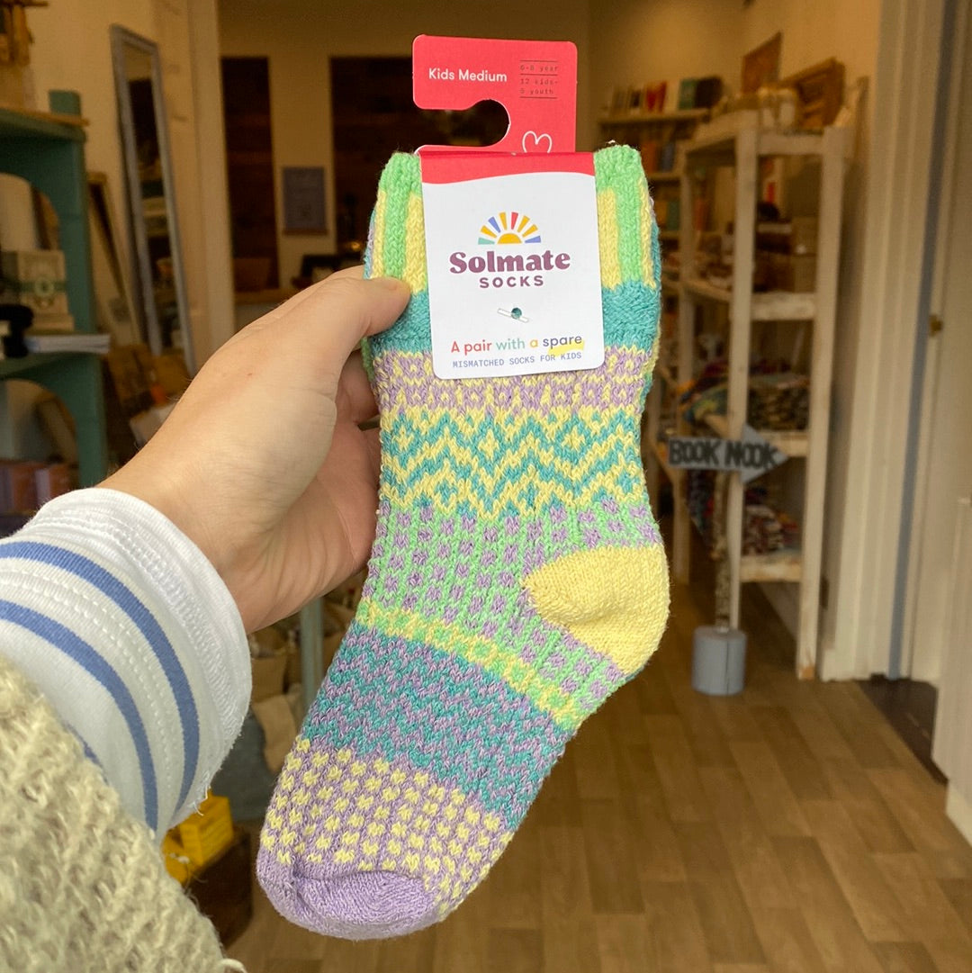 Solmate Children’s Recycled Cotton Socks Chicpea