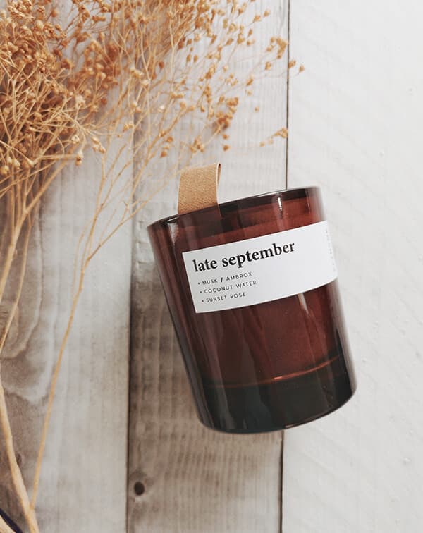 Late September Large Soy Candle