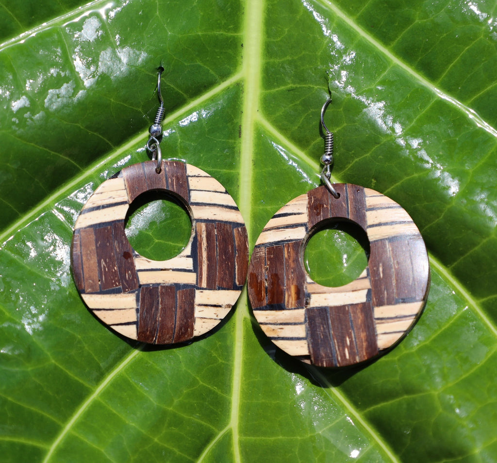 Buy Coconut Shell Earrings Circles Online in India - Etsy