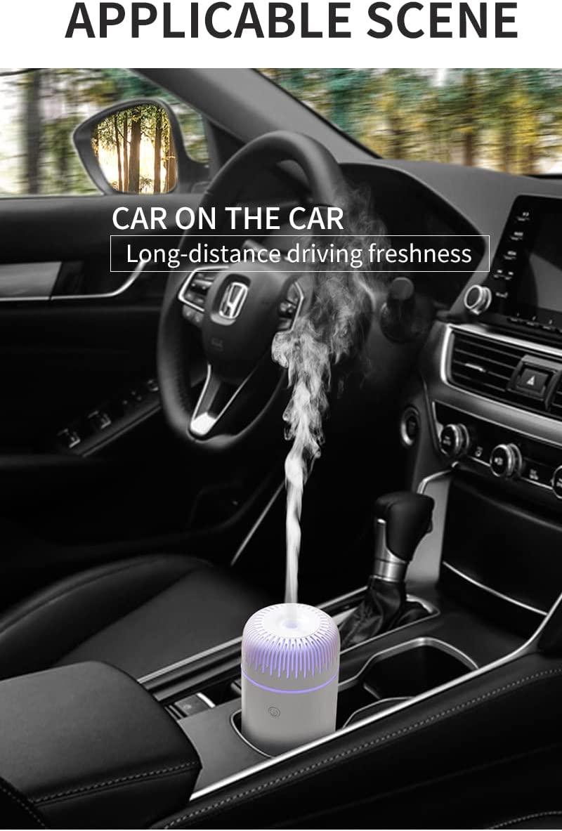 HIVAGI® Car Diffusers, 7 Color Car Essential Oil Diffuser Humidifier f