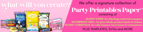 Pretty Party and Crafty Party Printables Paper