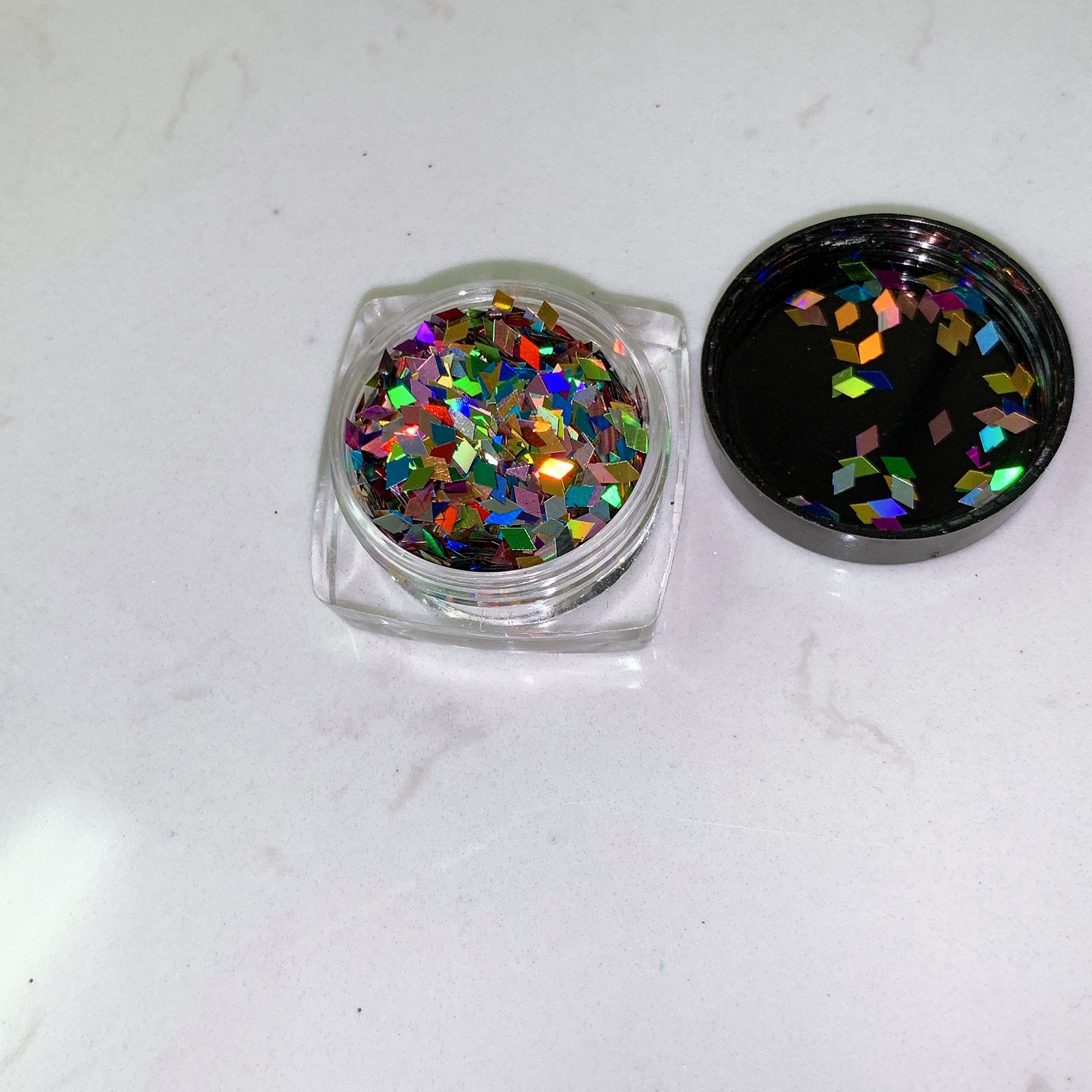 12 Grids Holographic Colorful Irregular Glitter Flakes Nail Art  Accessories, Shiny Fragment Nail Art Decorations For Manicure