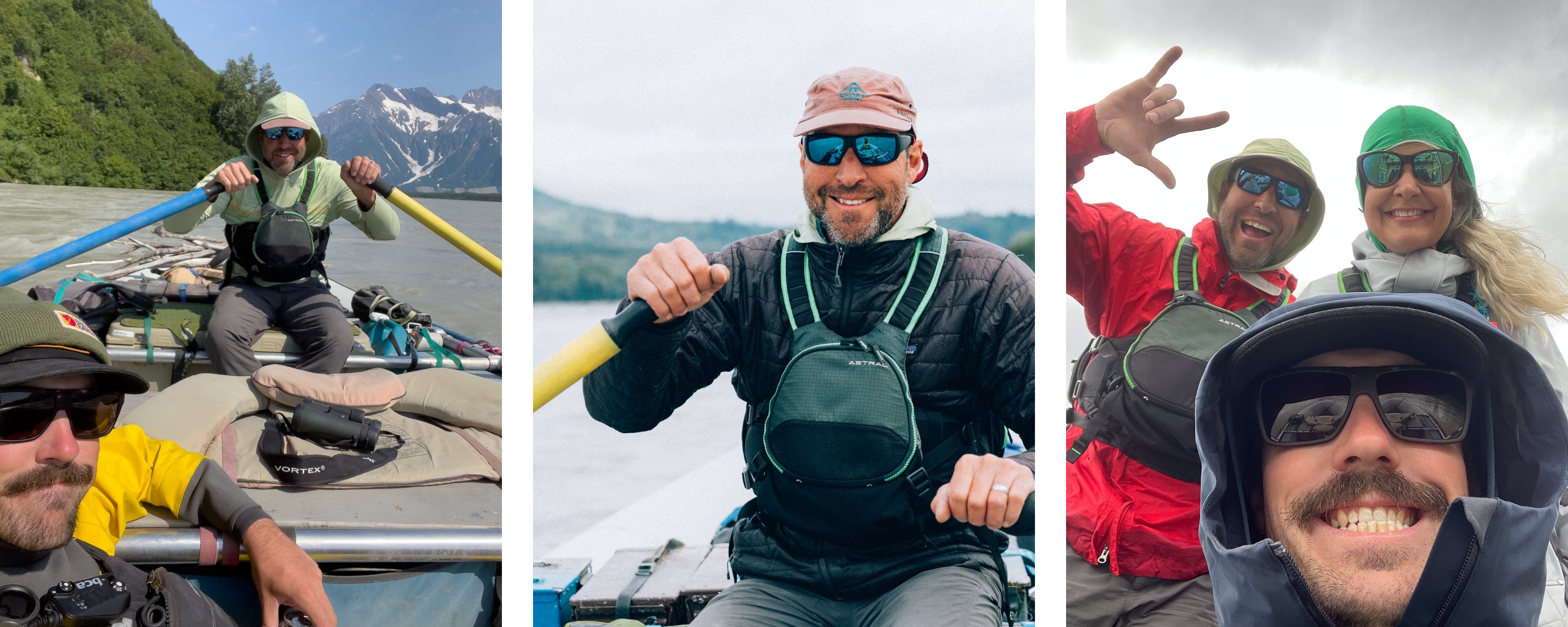 3 Images of Sam Starr and his uncle on their recent trip down the Tatshenshini river in Alaska.