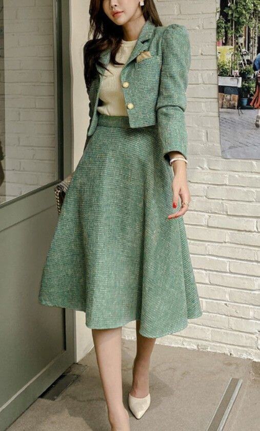 jacket skirt set