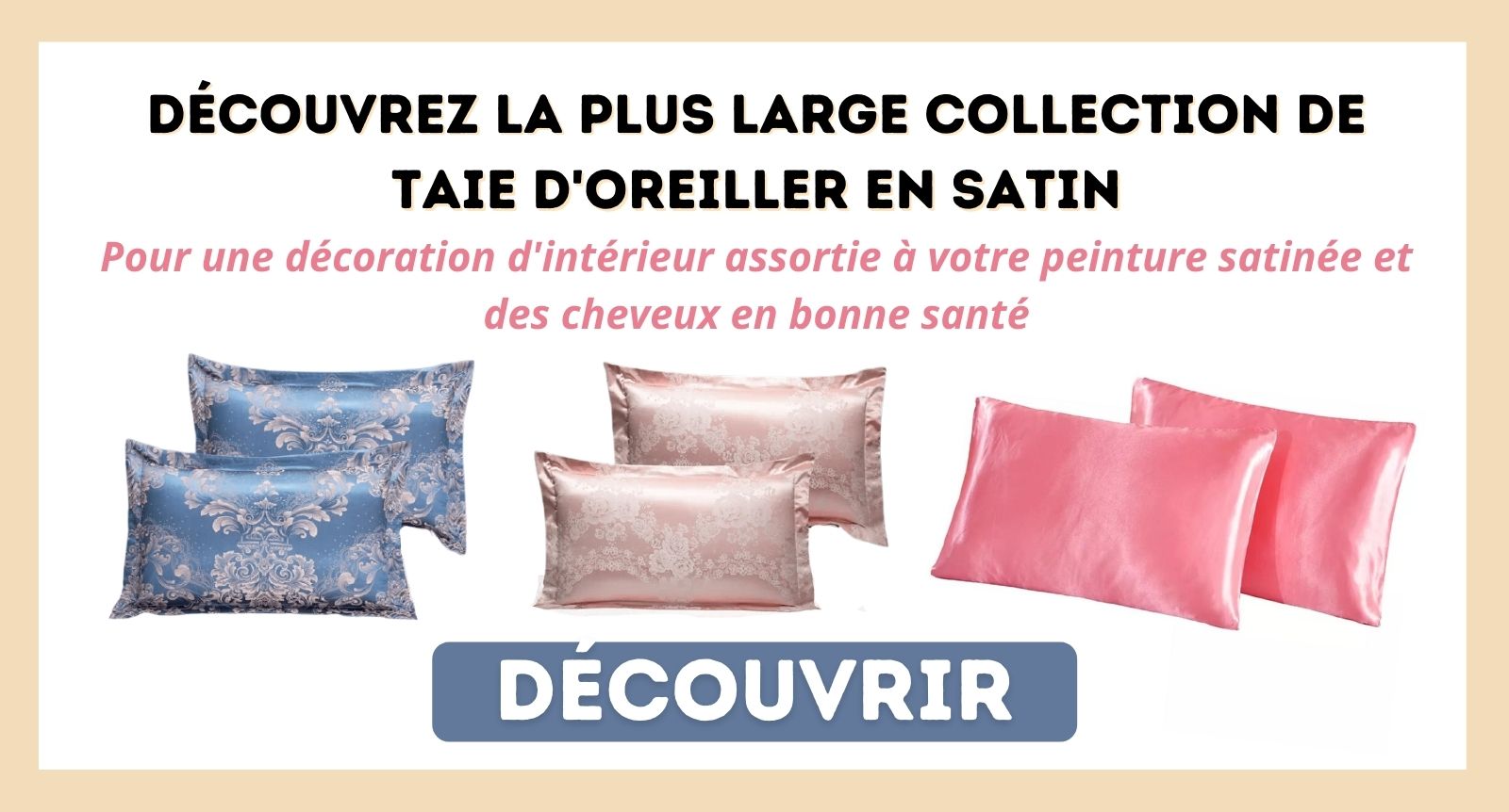 taie d oreiller en satin pour intérieur satinée