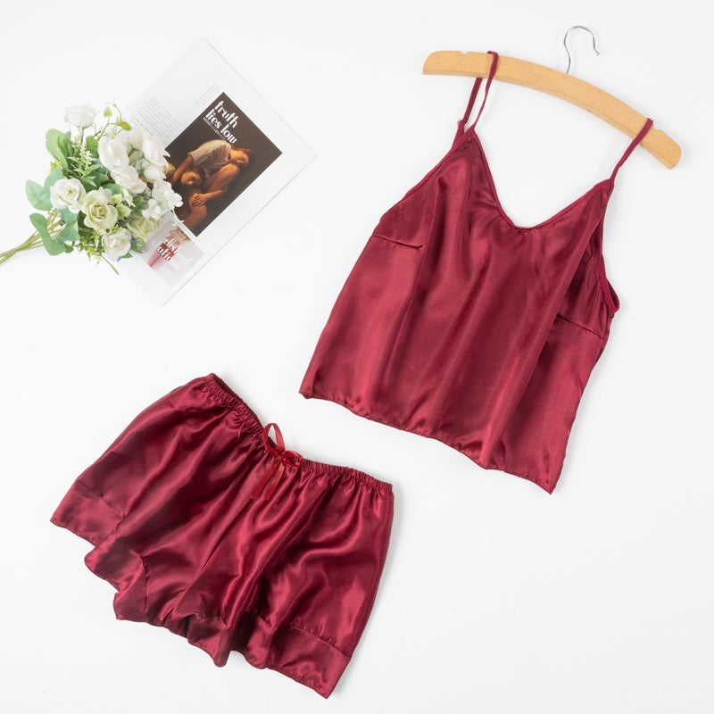 pyjama satin rouge maya main image 0