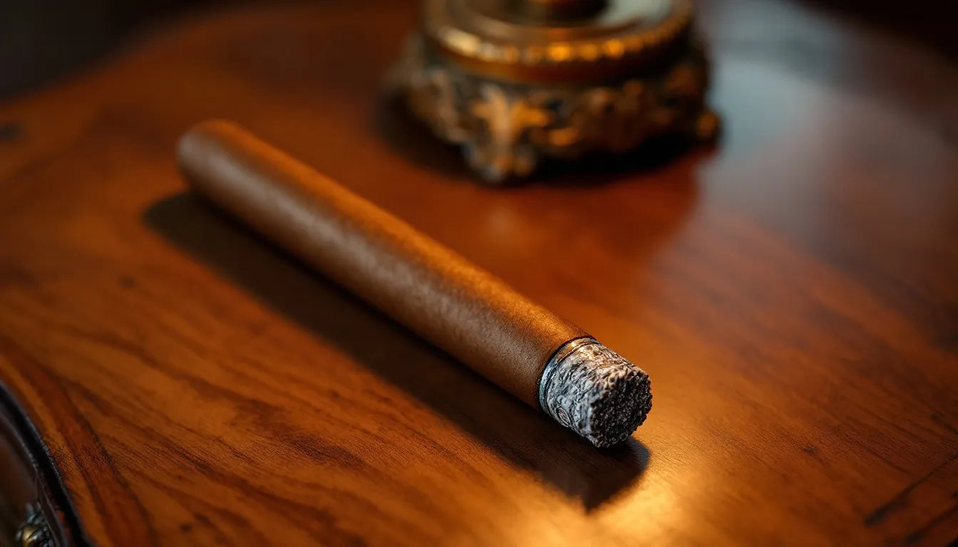 hand-rolled cannagar on table for mindful consumption