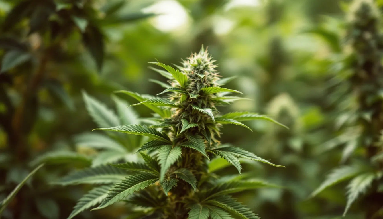 Different colored cannabis buds showing strain variety