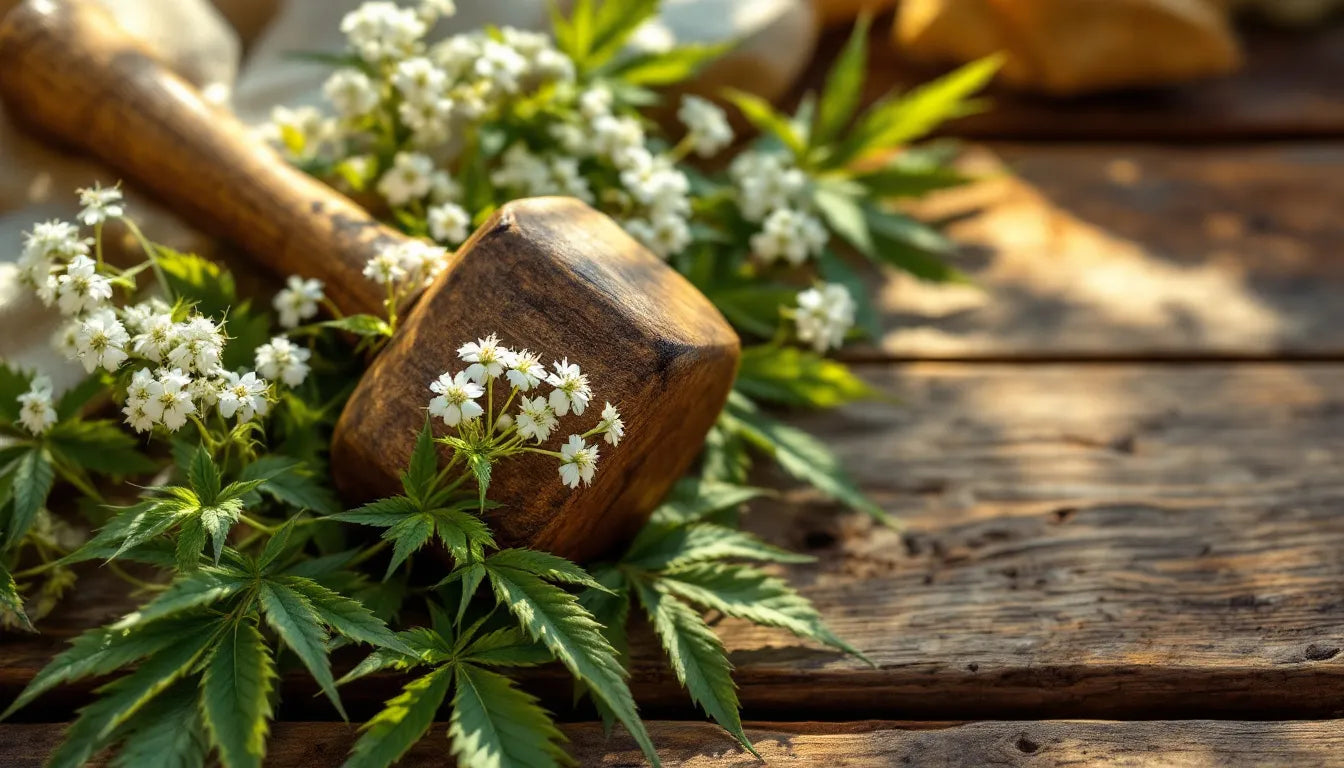 judge's gavel near hemp plants representing cannabis legislation