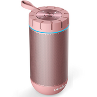 COMISO Waterproof Bluetooth Speakers Outdoor Wireless Portable Speaker with 24 Hours Playtime Superior Sound for Camping, Beach, Sports, Pool Party, Shower (Rose Gold)
