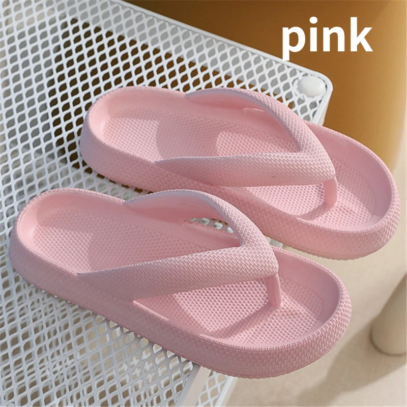 EVA Soft Platform Comfy Thick Soled Flip Flops