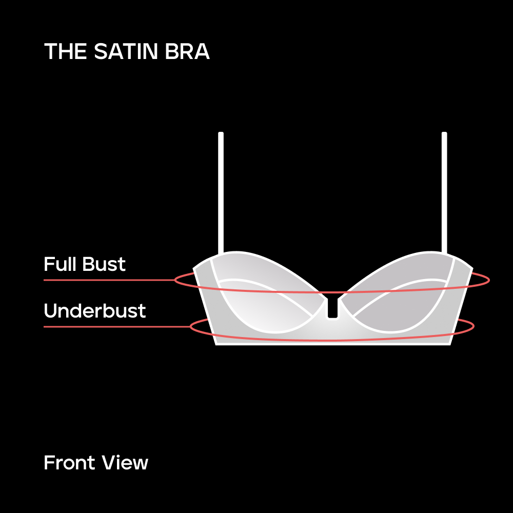 Size Guide - Satin Bra – Heist Studios