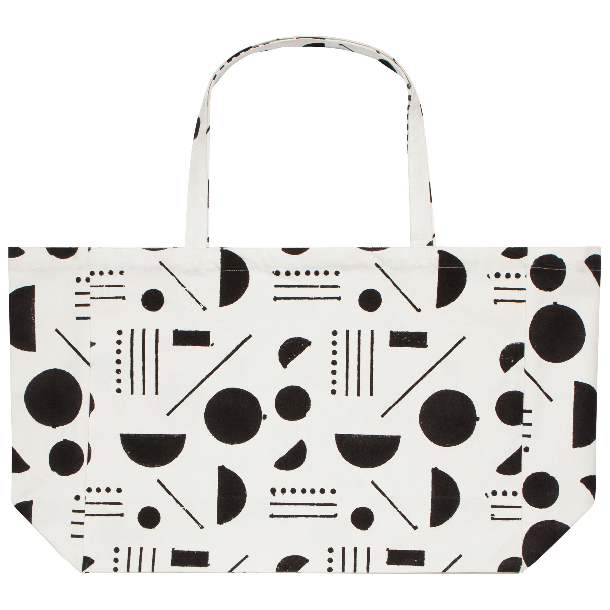 Echo Block Print Large Tote Bag – Danica Studio