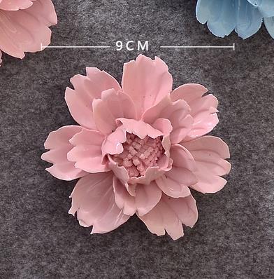 2021 creative ceramic flowers, peony flowers and cherry blossoms, decorative arts and crafts, wall decorations